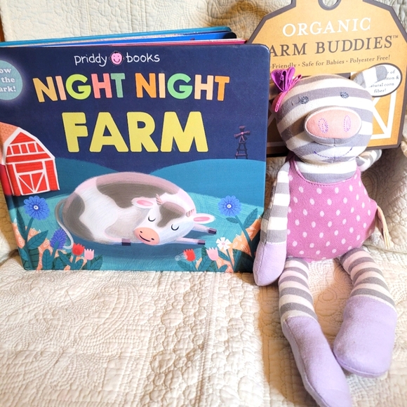 Pig Sock Plush/Glow in the Dark Board Book - Picture 1 of 7